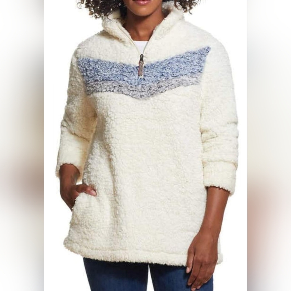 Weatherproof Vintage Womens Cozy Sherpa Pullover Size Medium